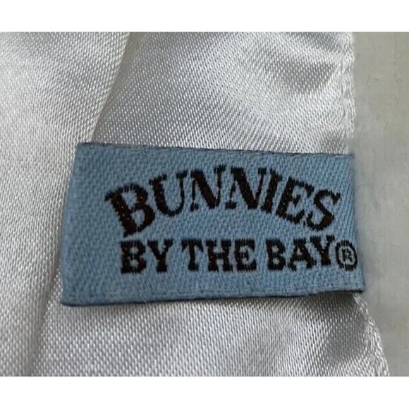 Bunnies by the Bay White Cream Bunny Rabbit Lovey Wrist Pacifier Rattle Holder - Picture 5 of 11